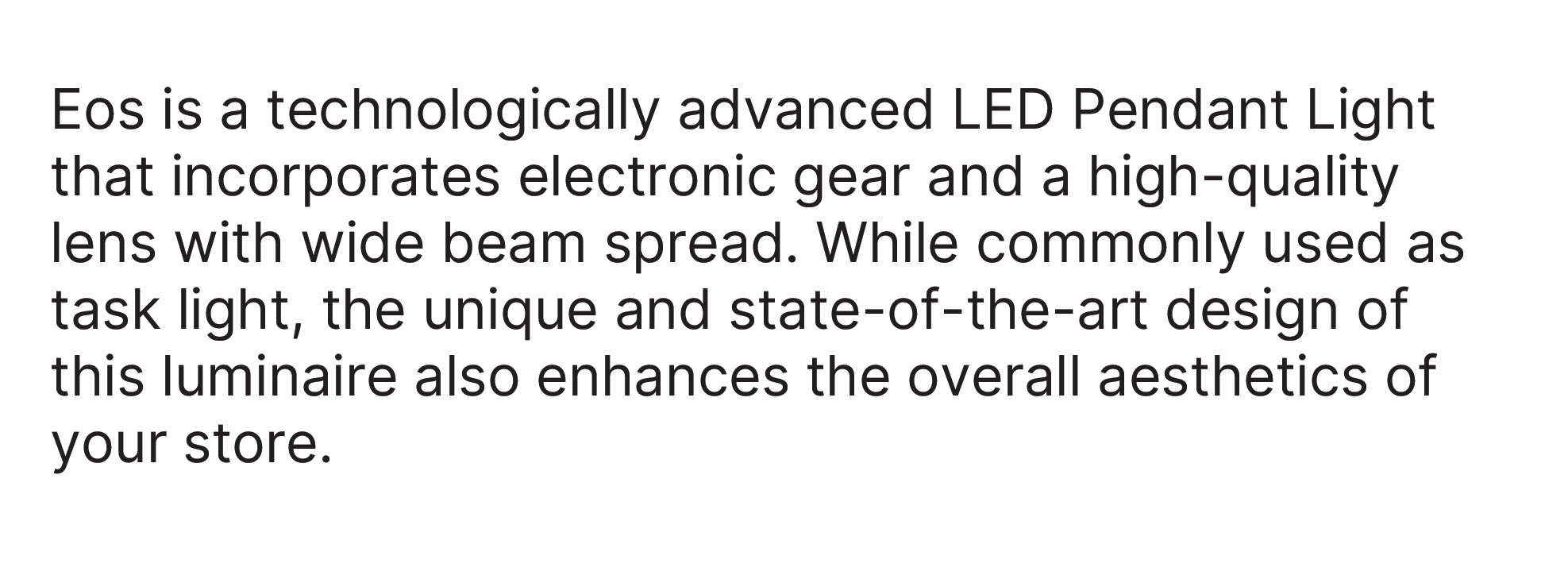 EOS Description